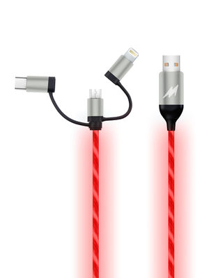 Buy Macmerise Illume Red - 3 In 1 LED Cables USB Cables Online