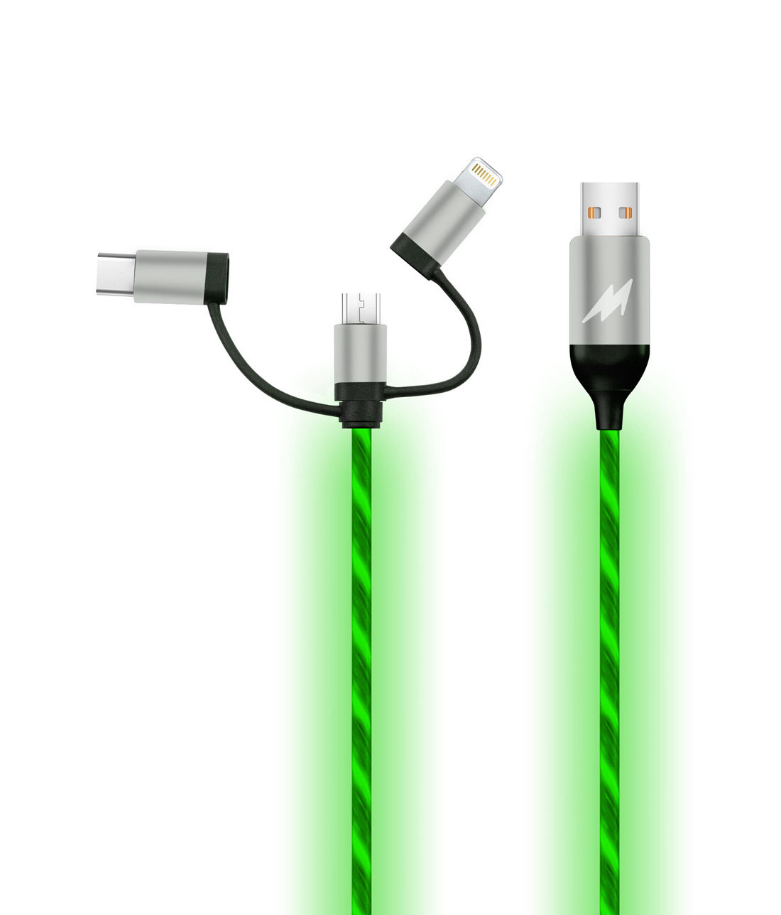 Macmerise Illume Green - 3 In 1 LED Cables