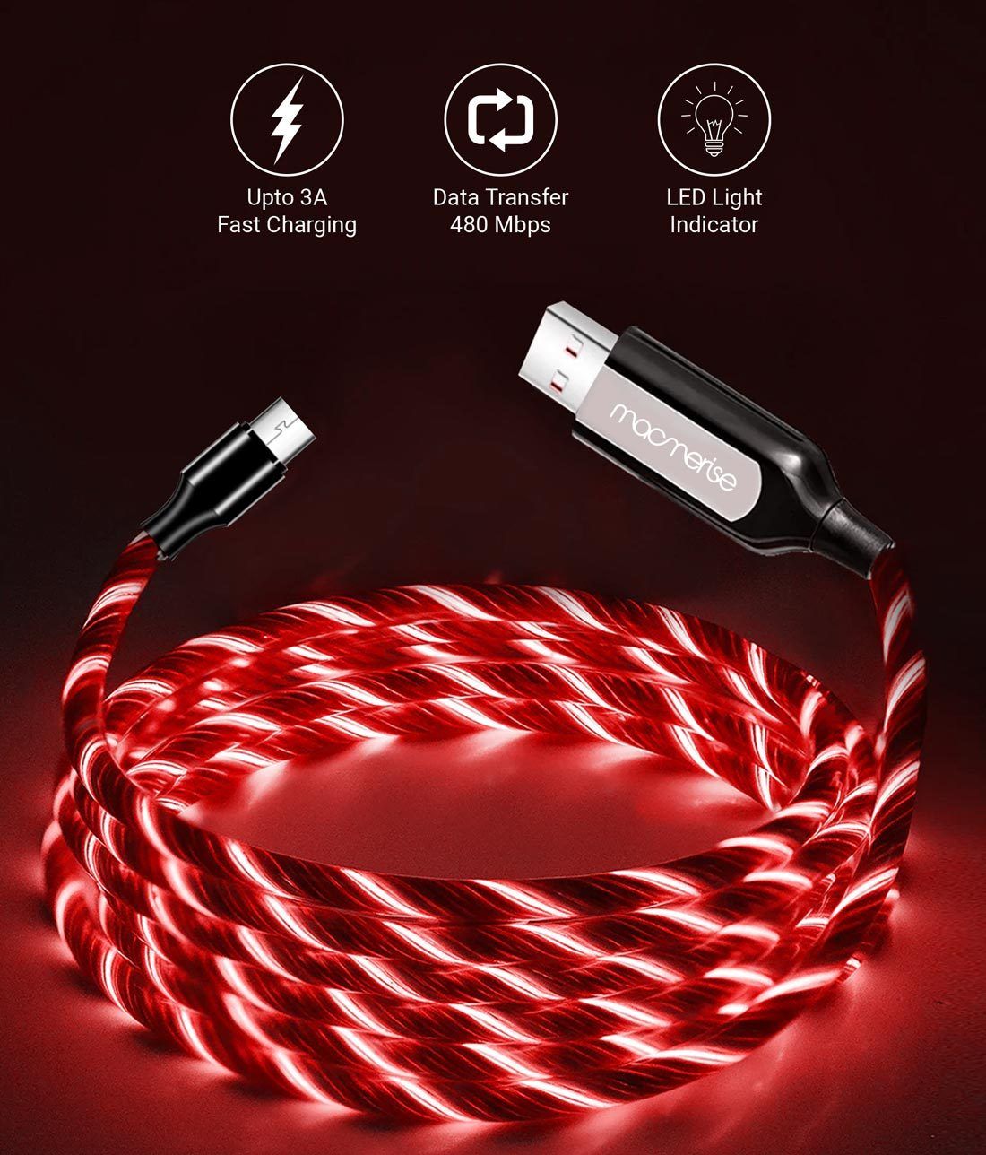 LED USB Cable (Red)