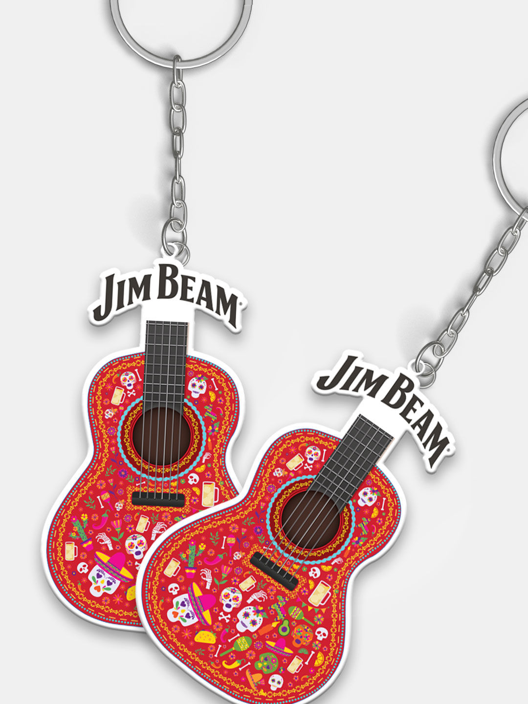 Jim Beam Guitar - Acrylic Keychains