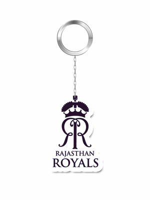 Acrylic Keychain Rajasthan Royals Crest Blue - Acrylic Keychains