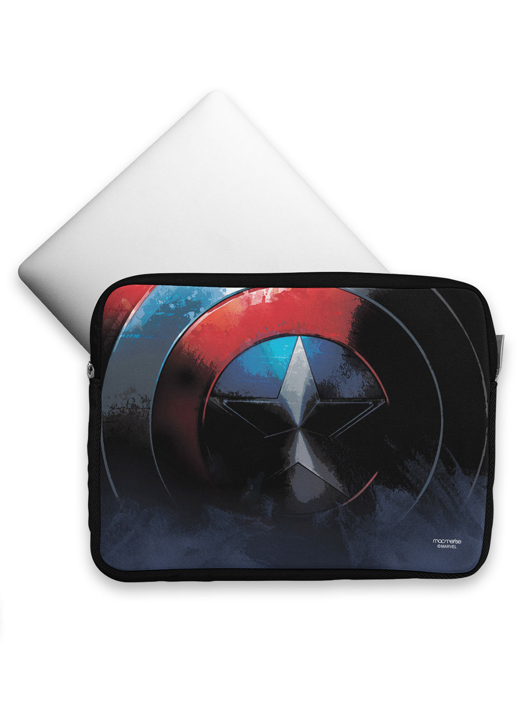 Grunge Cap Shield - Printed Laptop Sleeves (13 inch)