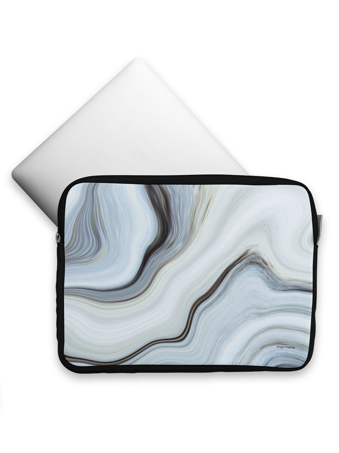 Liquid Funk White - Printed Laptop Sleeves (13 inch)