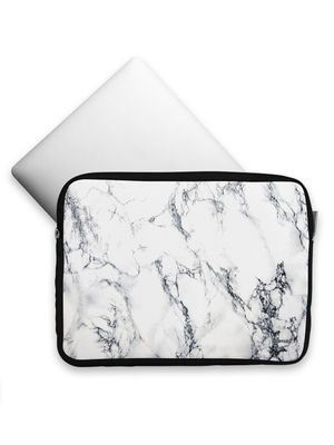 Buy Marble White Luna - Printed Laptop Sleeves (13 inch) Laptop Covers Online