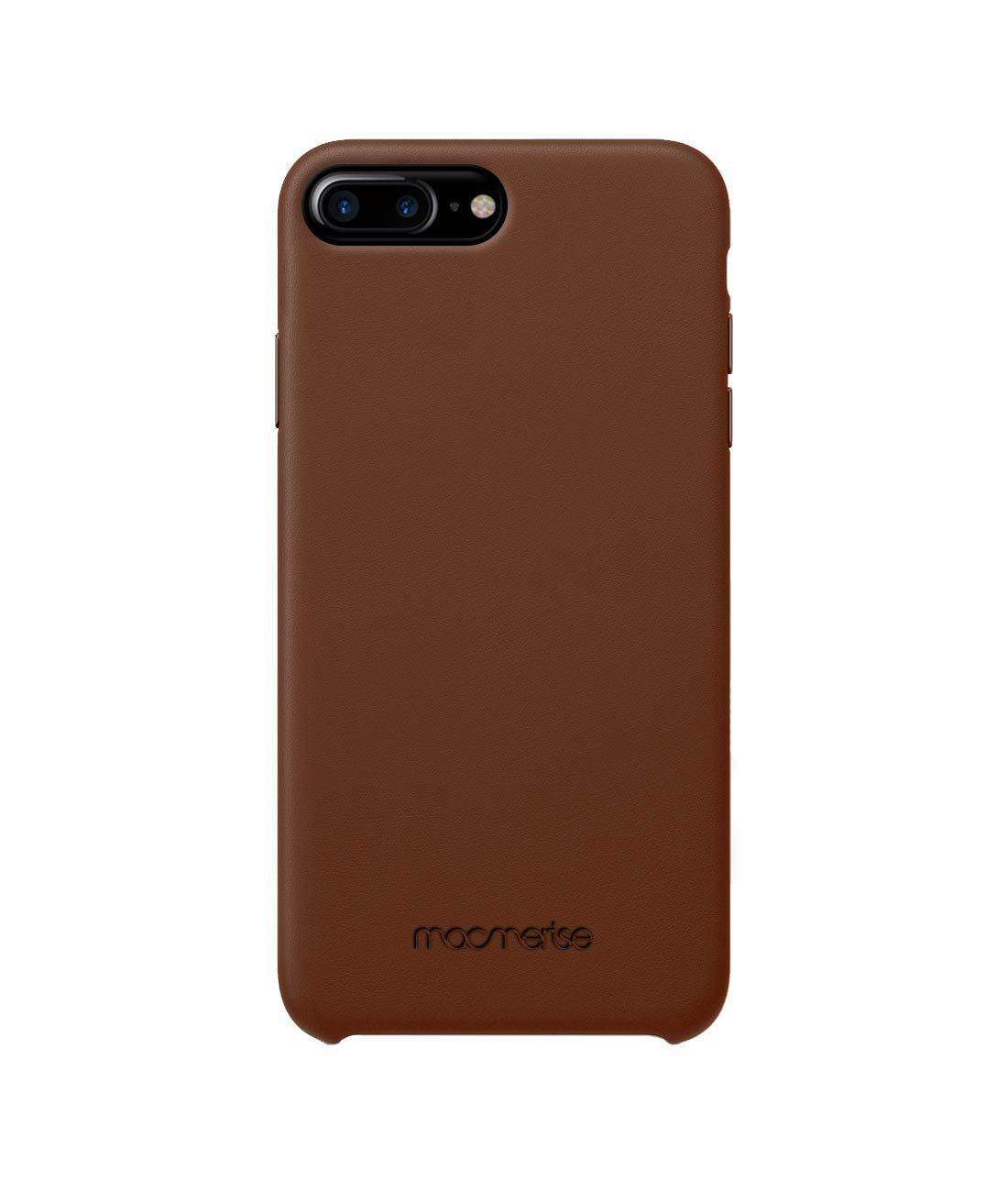 Leather Phone Case Tan Brown - Leather Phone Case for iPhone 7 Plus