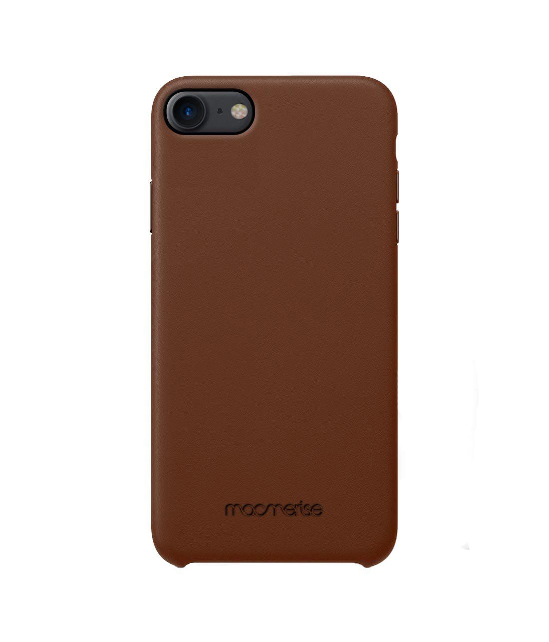 Leather Phone Case Tan Brown - Leather Phone Case for iPhone 7
