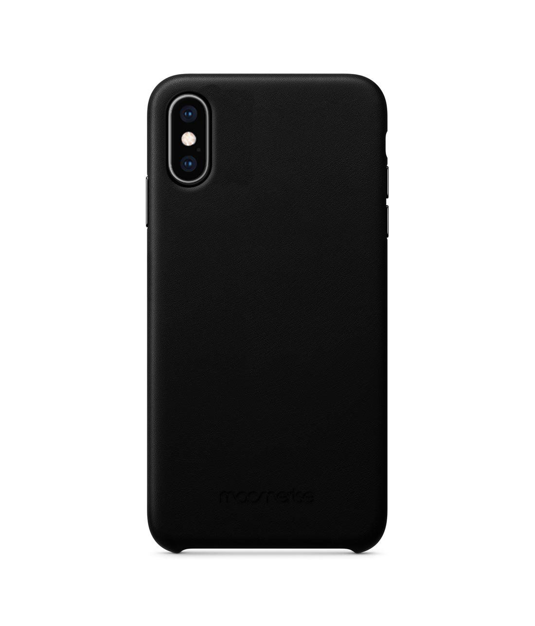 iphone xs leather case black