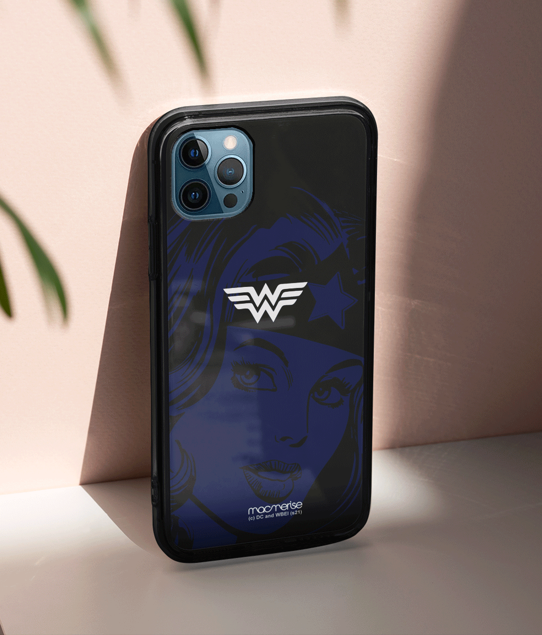 Silhouette Wonder Woman - Lumous LED Case for iPhone 13 Pro Max