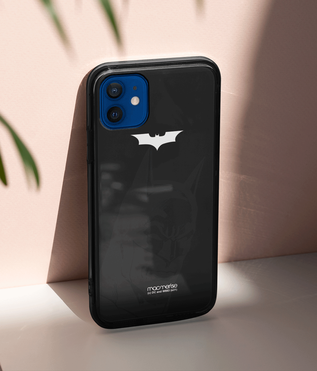 Silhouette Batman - Lumous LED Case for iPhone 13 Mini