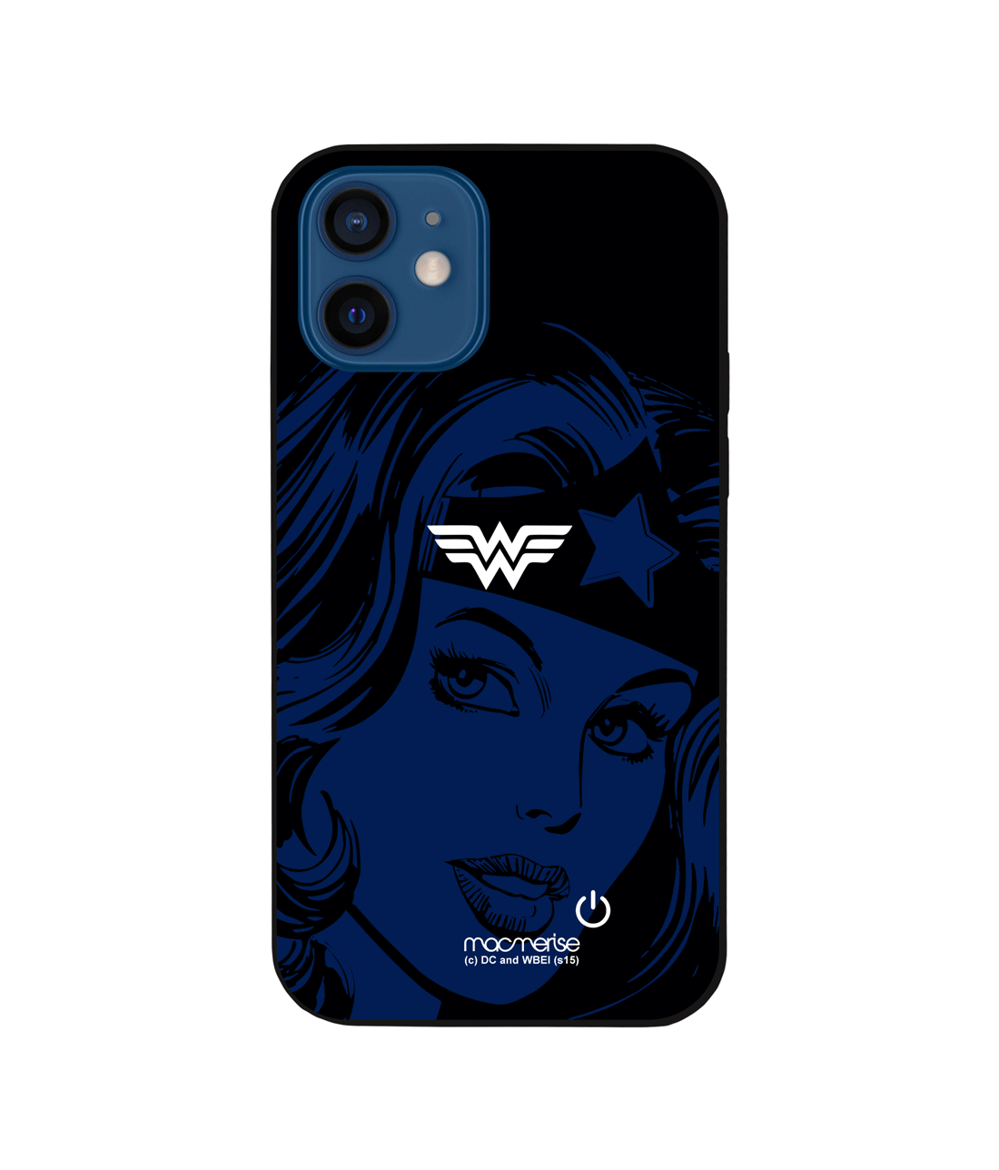Silhouette Wonder Woman - Lumous LED Case for iPhone 13 Mini
