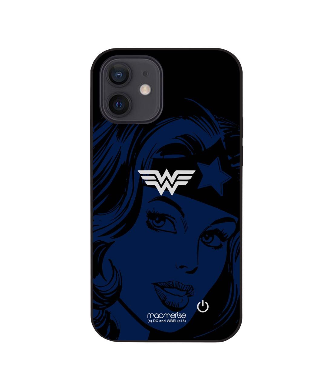 Silhouette Wonder Woman - Lumous LED Case for iPhone 12 Pro