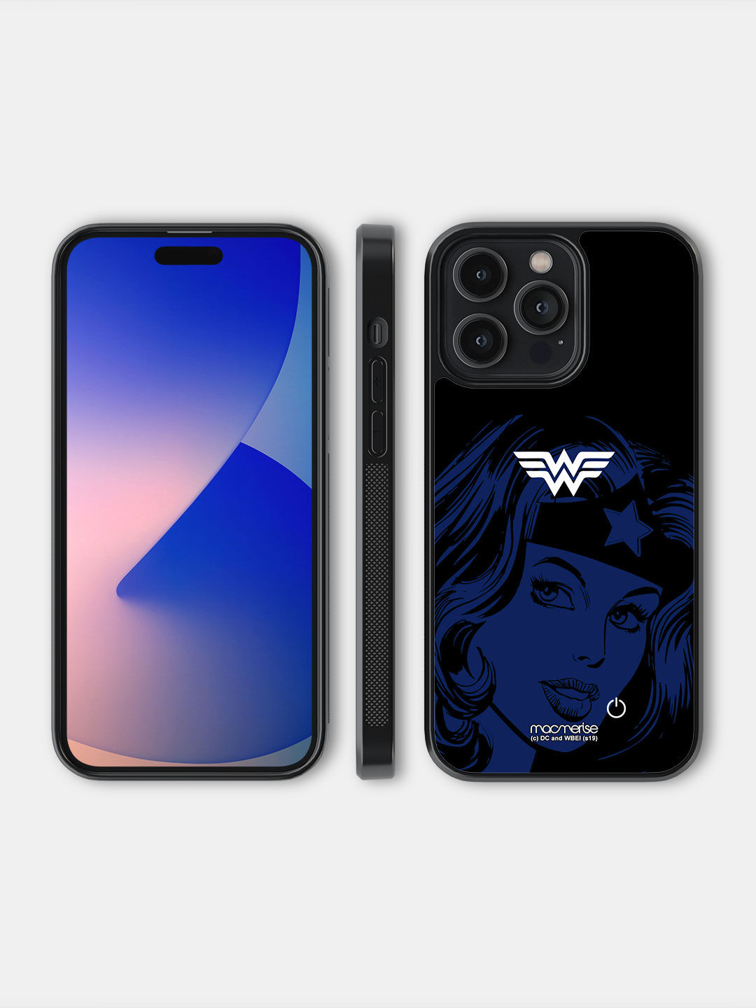 Silhouette Wonder Woman - Lumous LED Case for iPhone 14 Pro Max