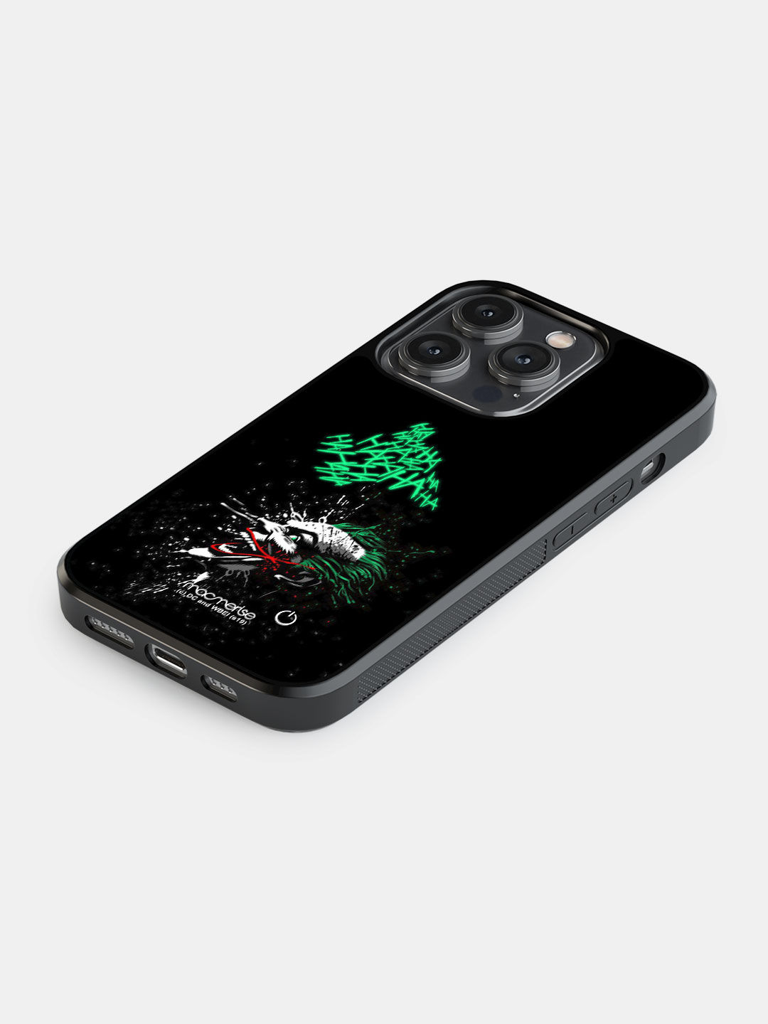 Sinister Joker Laugh - Lumous LED Case for iPhone 14 Pro