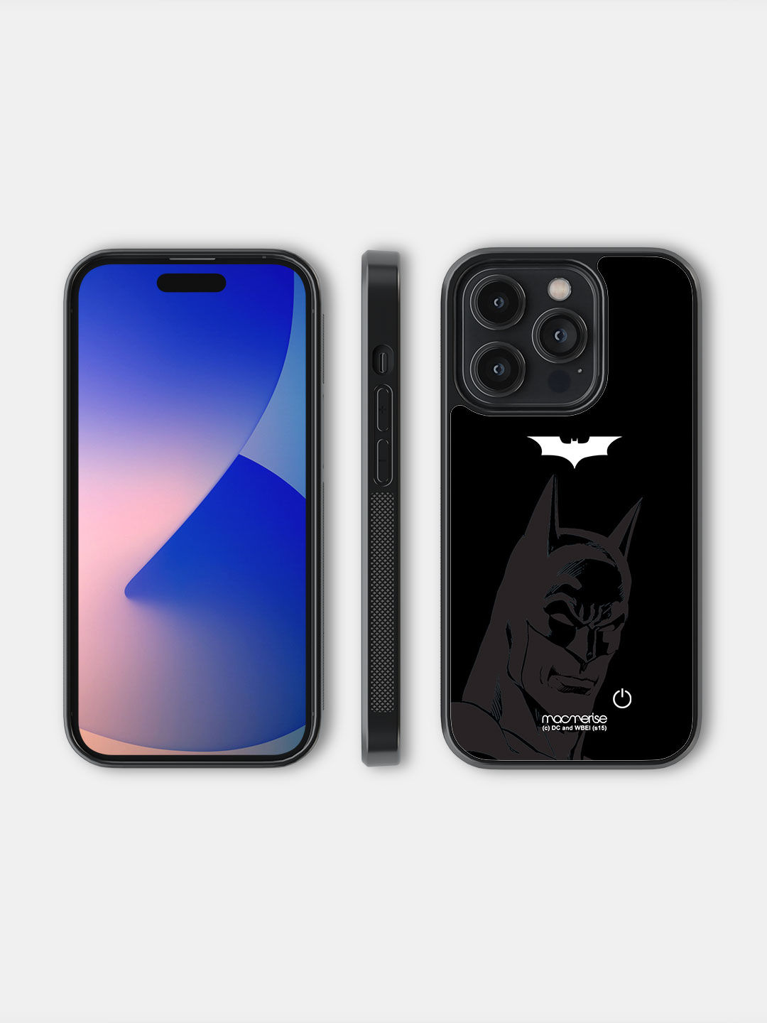 Silhouette Batman - Lumous LED Case for iPhone 14 Pro