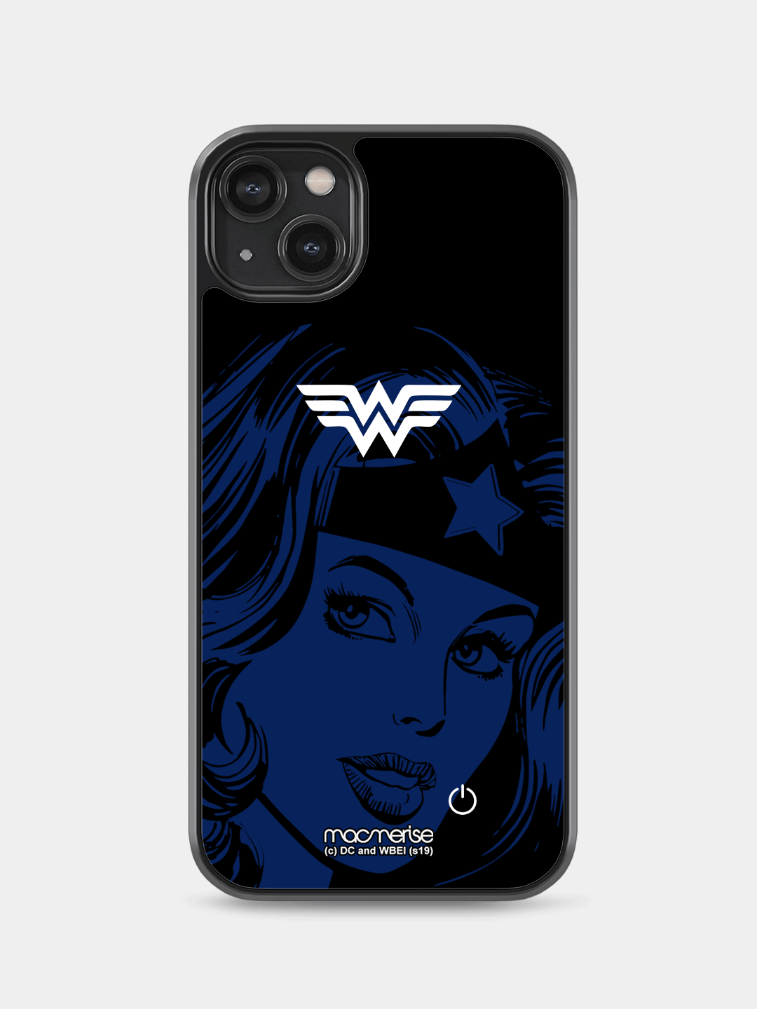 Silhouette Wonder Woman - Lumous LED Case for iPhone 14 Plus