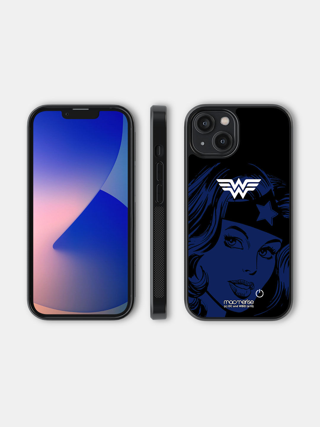 Silhouette Wonder Woman - Lumous LED Case for iPhone 14