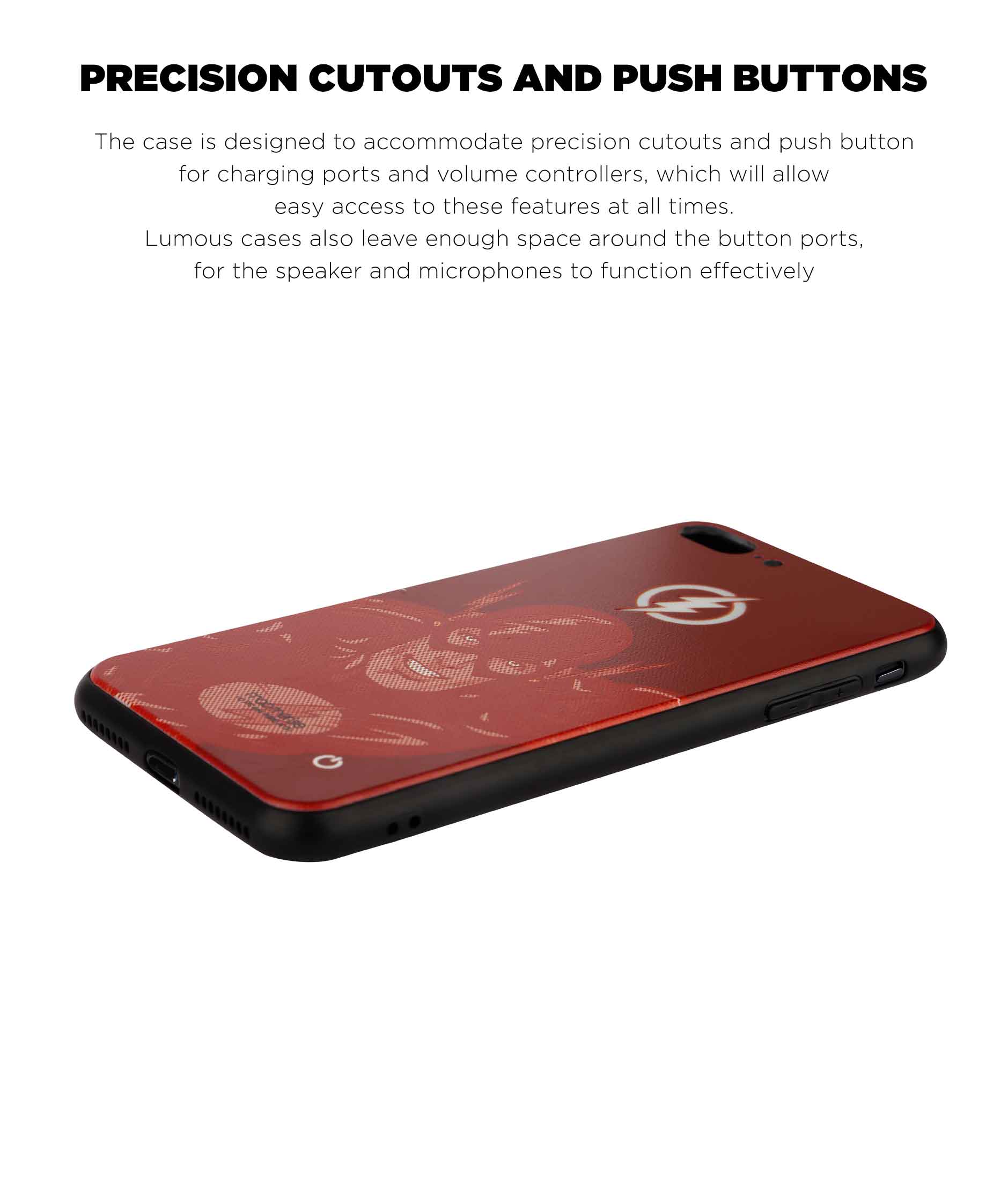 Fierce Flash Attack - Lumous LED Phone Case for iPhone 8 Plus