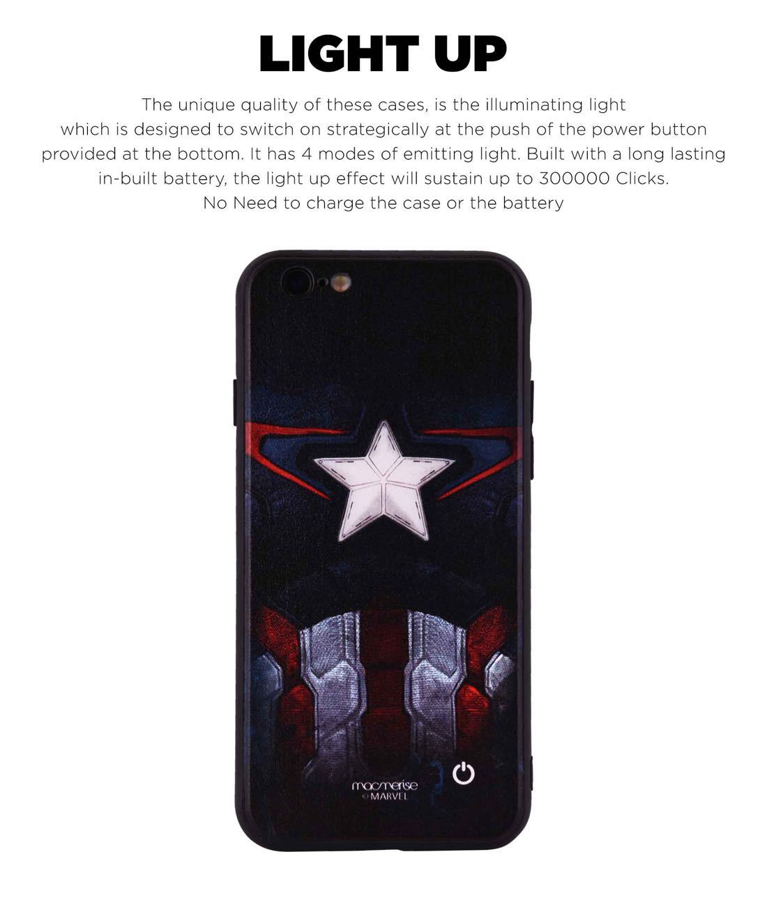 Cap Am Suit - Lumous LED Phone Case for iPhone 6