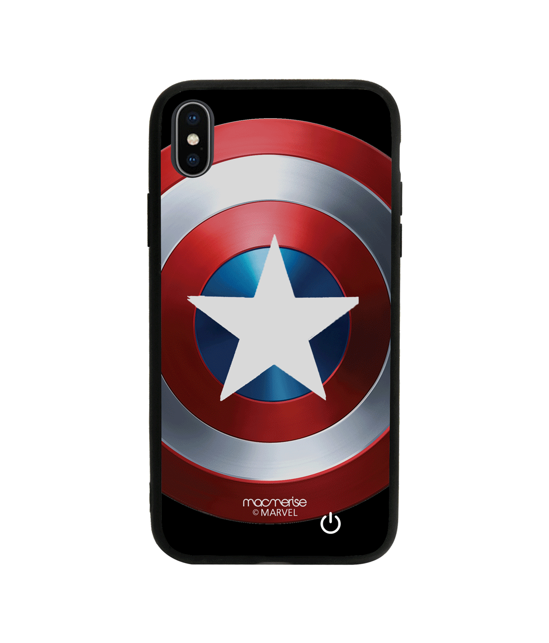 Classic Captains Shield - Lumous LED Phone Case for iPhone X
