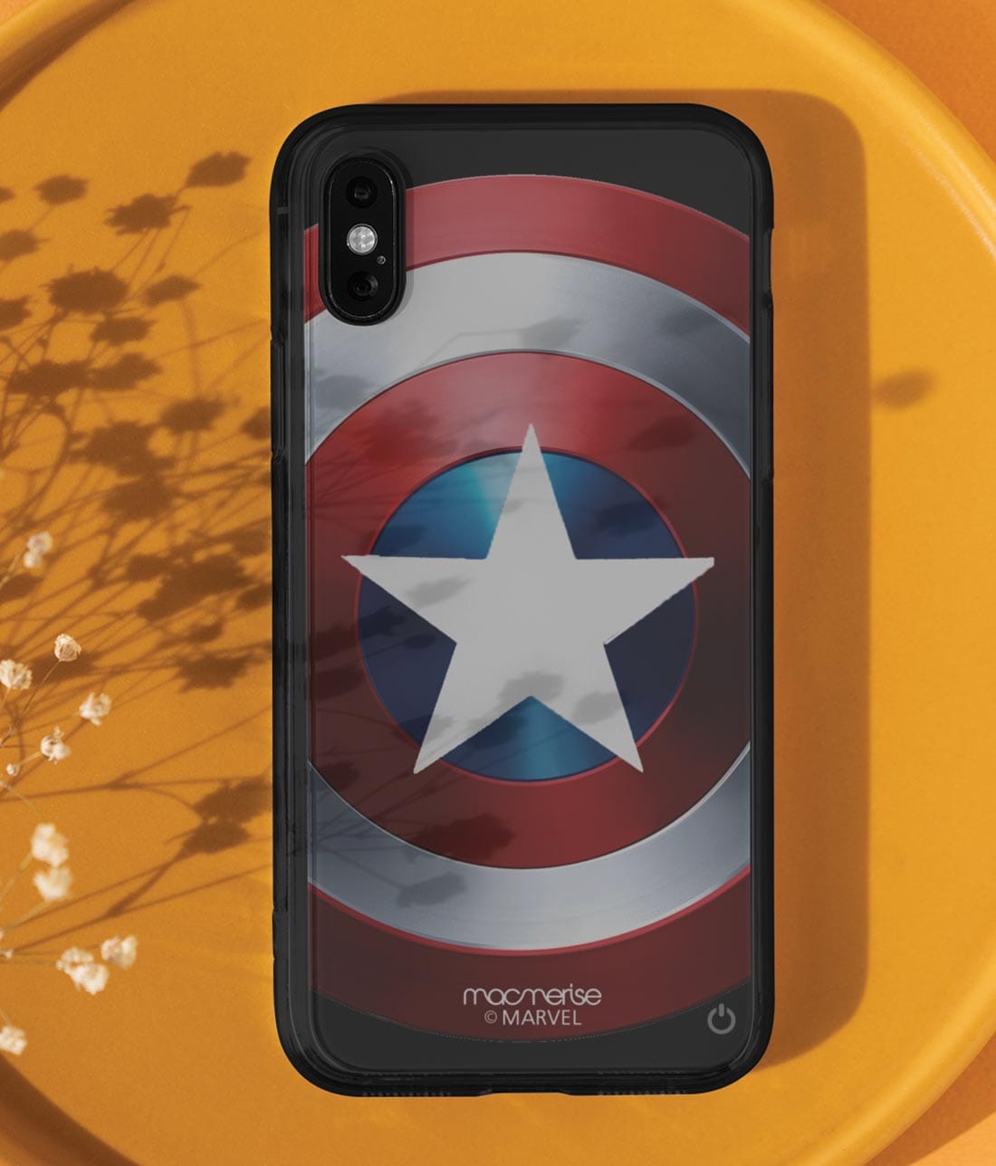 Classic Captains Shield - Lumous LED Phone Case for iPhone X