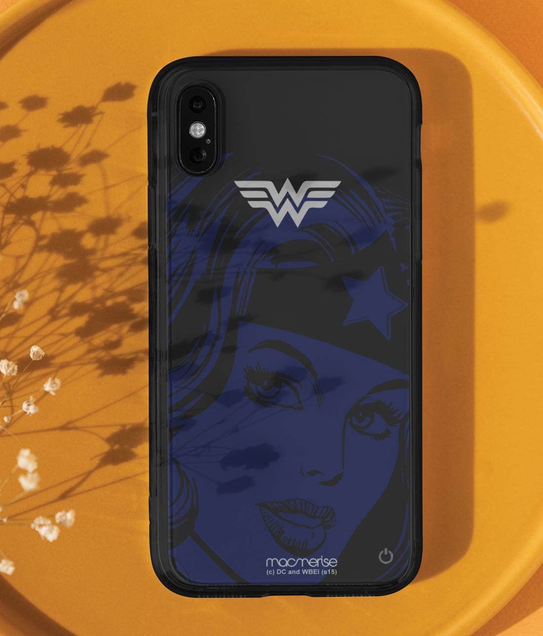 Silhouette Wonder Woman - Lumous LED Phone Case for iPhone X