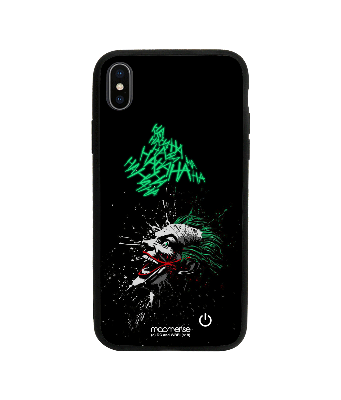 Sinister Joker Laugh - Lumous LED Phone Case for iPhone X
