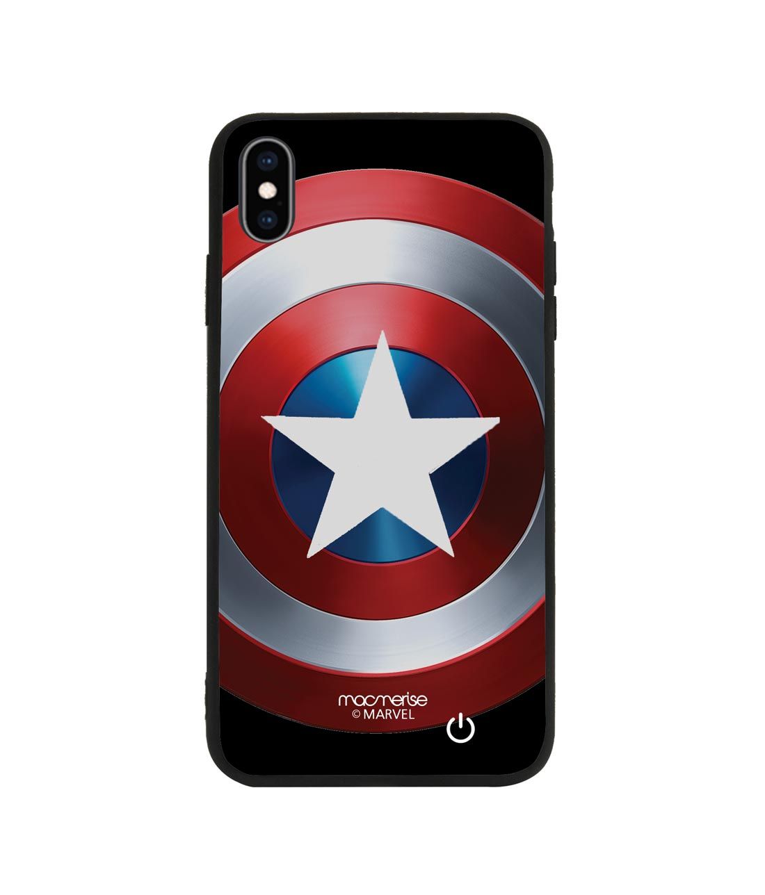 Classic Captains Shield - Lumous LED Phone Case for iPhone XS Max
