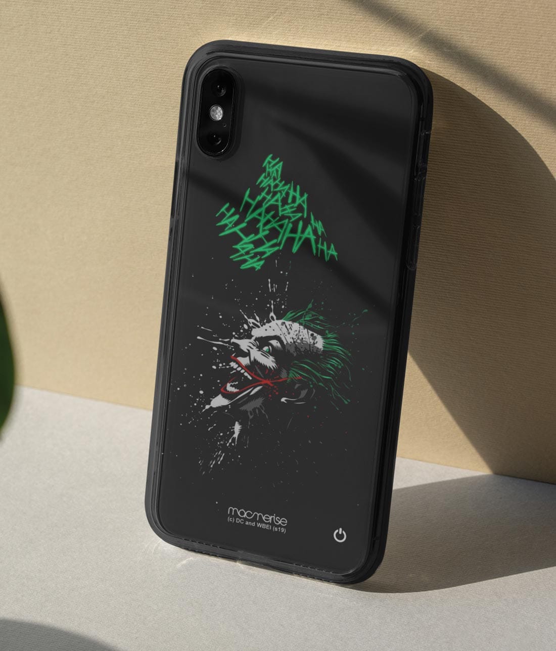 Sinister Joker Laugh - Lumous LED Phone Case for iPhone XS Max