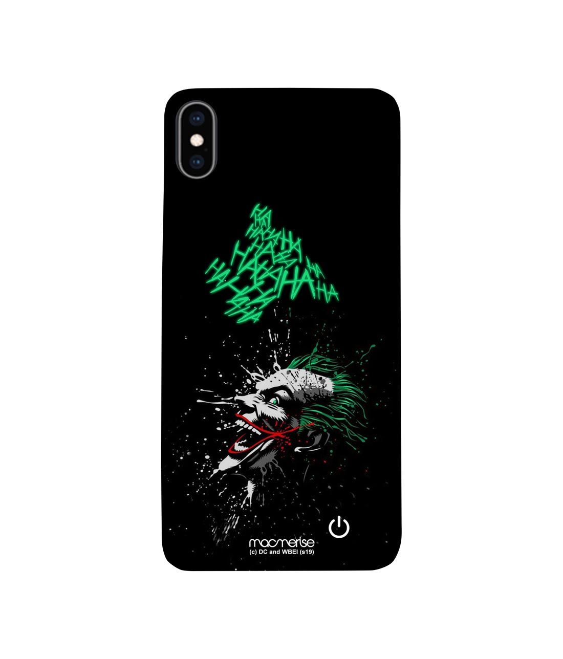 Sinister Joker Laugh - Lumous LED Phone Case for iPhone XS Max
