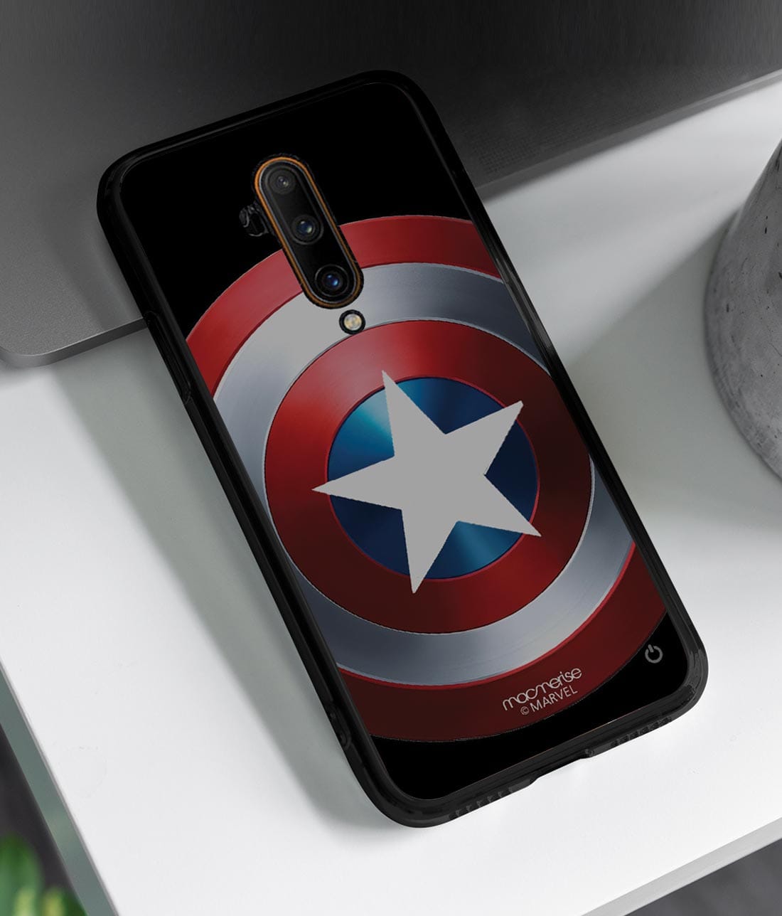 Classic Captains Shield - Lumous LED Phone Case for OnePlus 7T Pro
