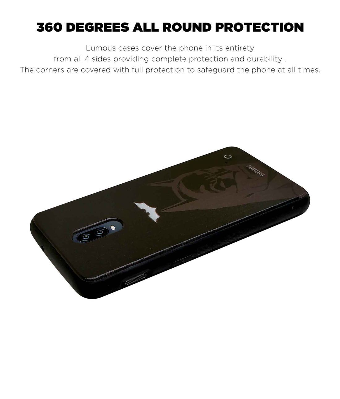 Silhouette Batman - Lumous LED Phone Case for OnePlus 6T