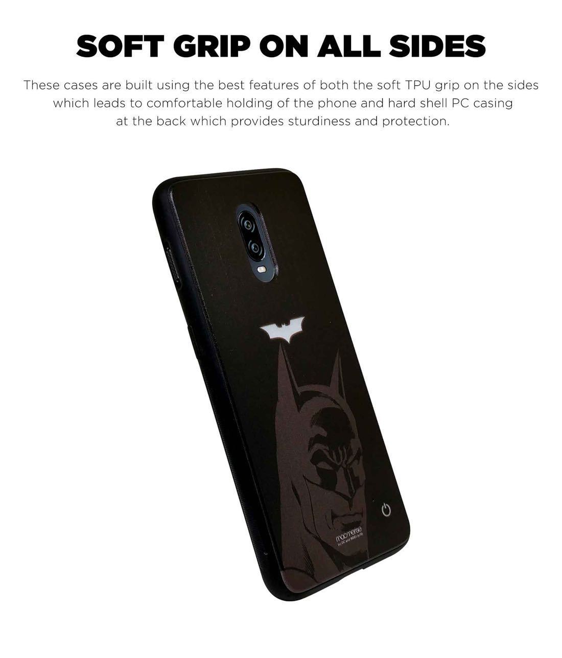 Silhouette Batman - Lumous LED Phone Case for OnePlus 7