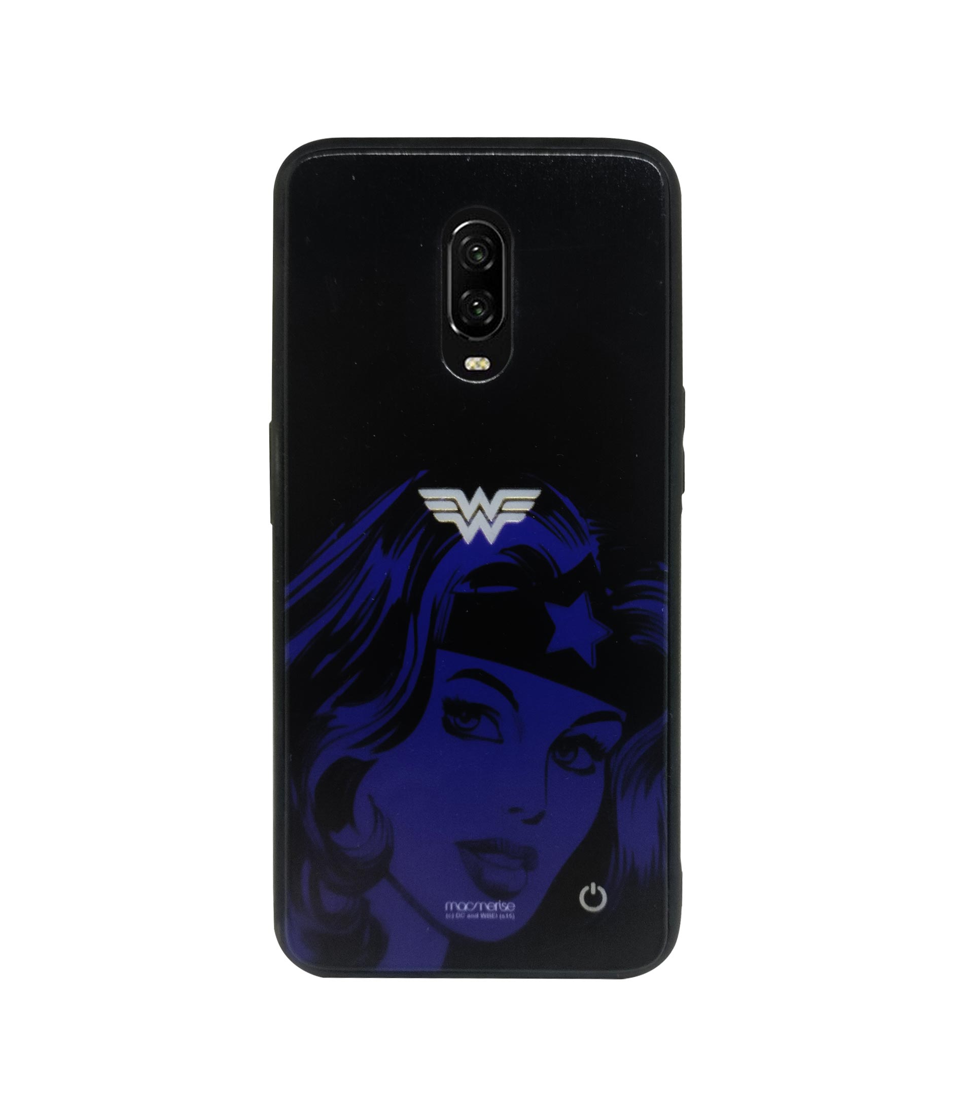 Silhouette Wonder Woman - Lumous LED Phone Case for OnePlus 6T