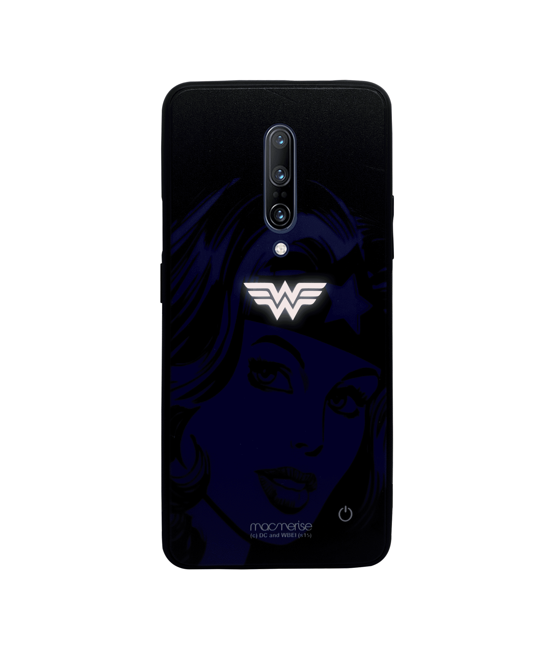 Silhouette Wonder Woman - Lumous LED Phone Case for OnePlus 7 Pro