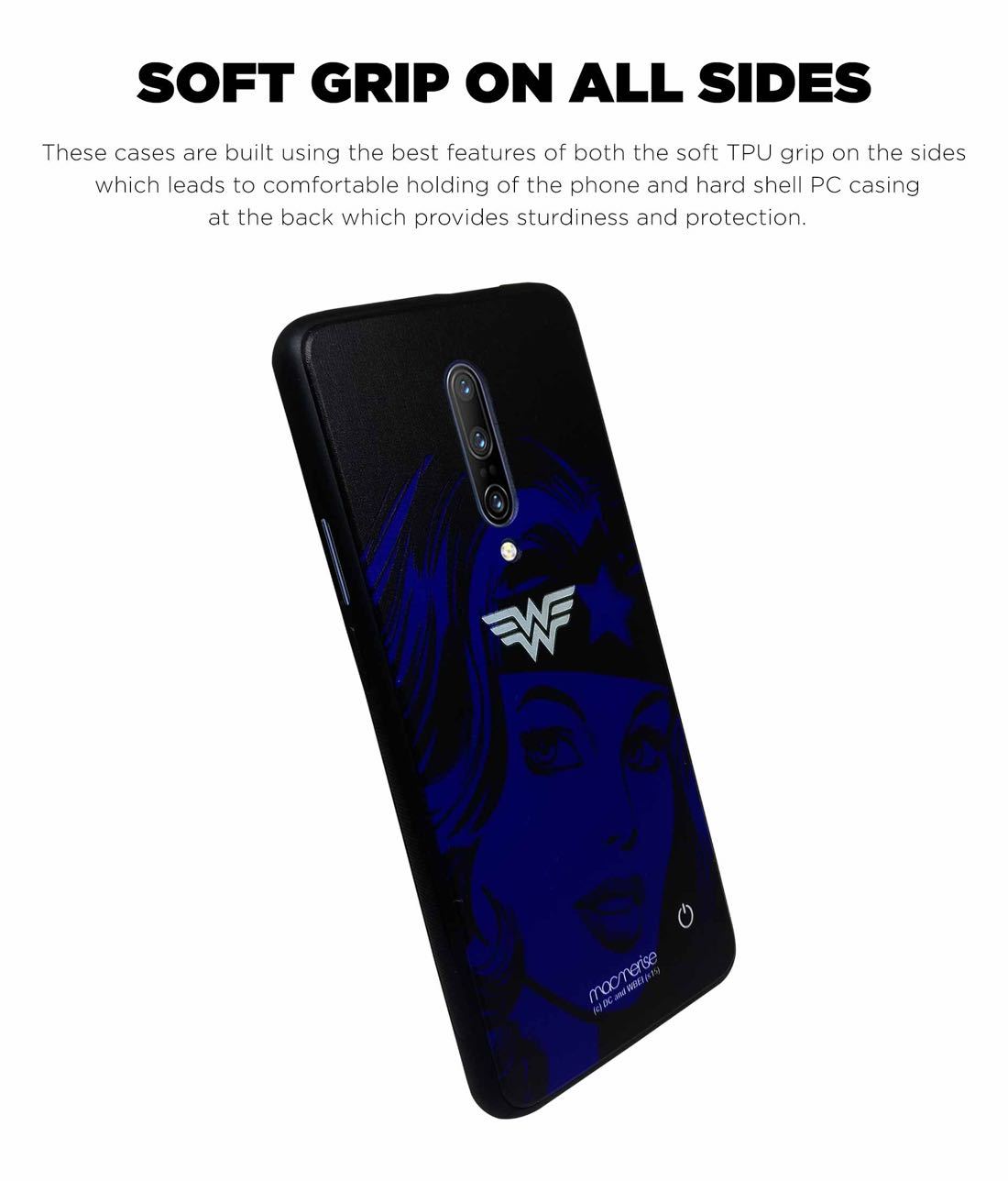 Silhouette Wonder Woman - Lumous LED Phone Case for OnePlus 7 Pro