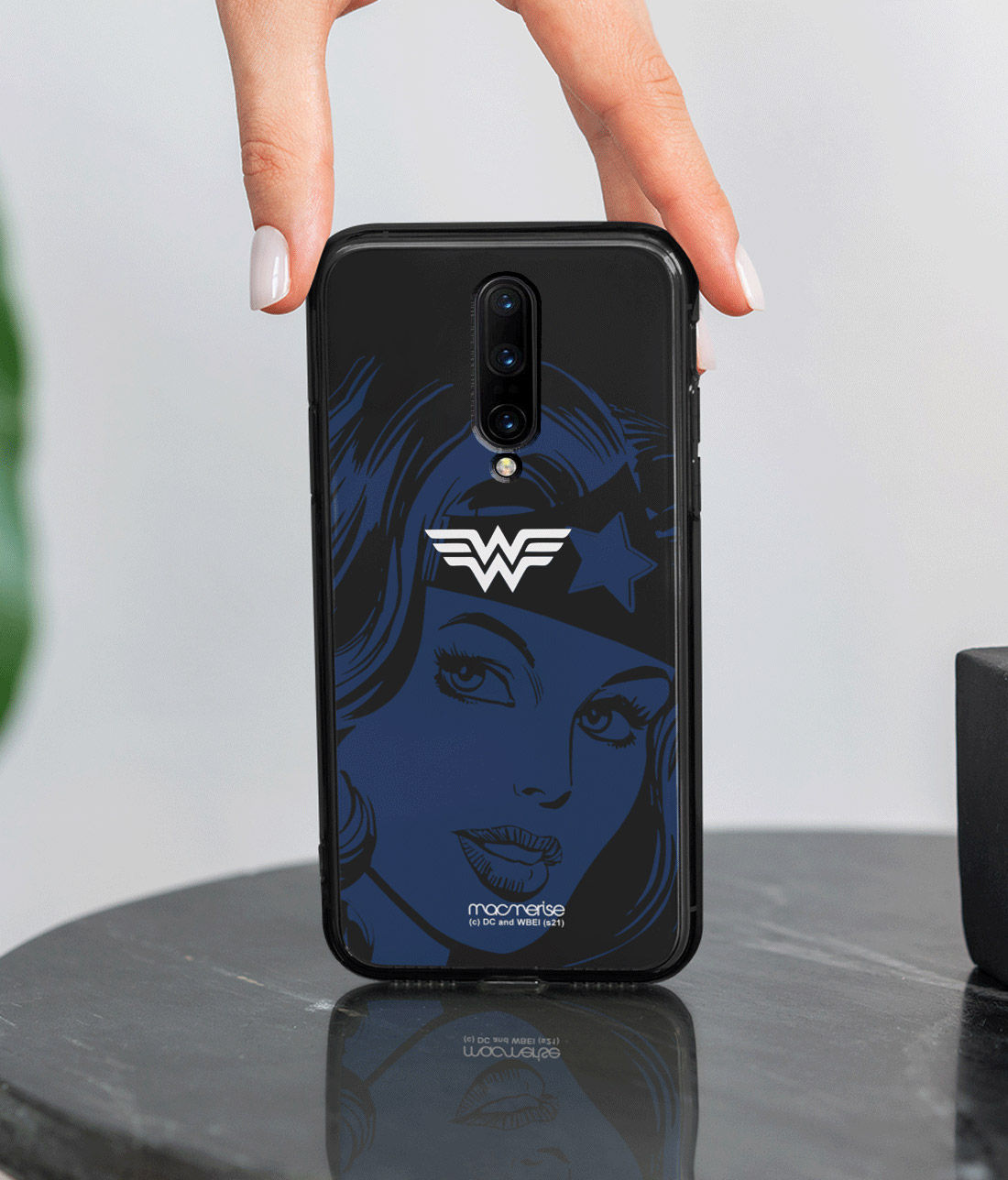 Silhouette Wonder Woman - Lumous LED Phone Case for OnePlus 8