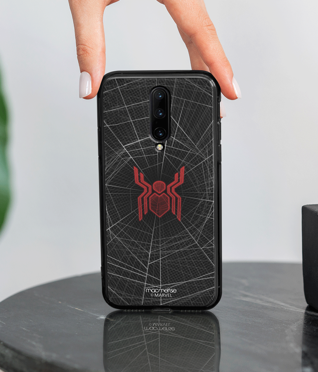Spider Webbed - Lumous LED Phone Case for OnePlus 8