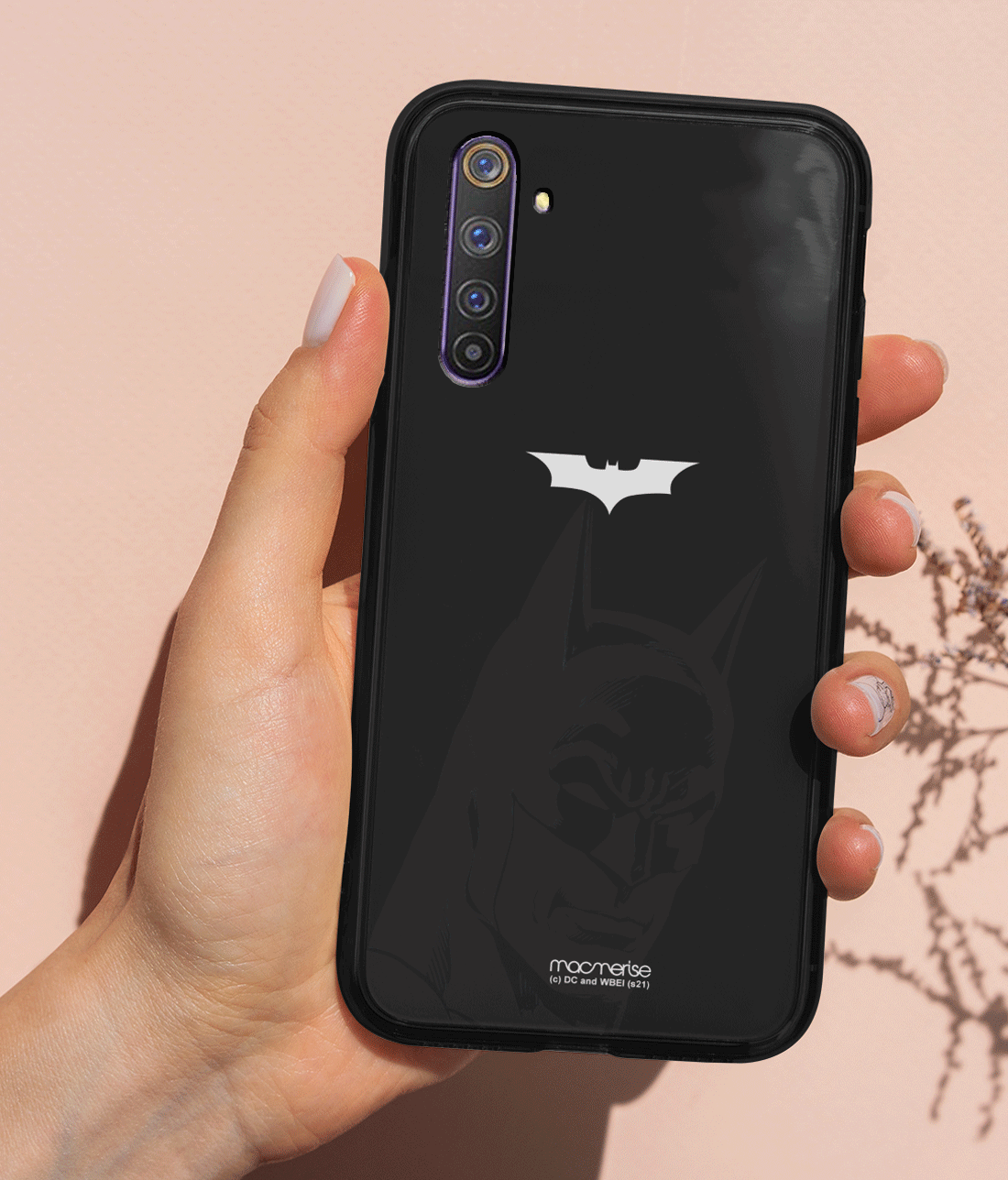 Silhouette Batman - Lumous LED Phone Case for Realme 6 Pro