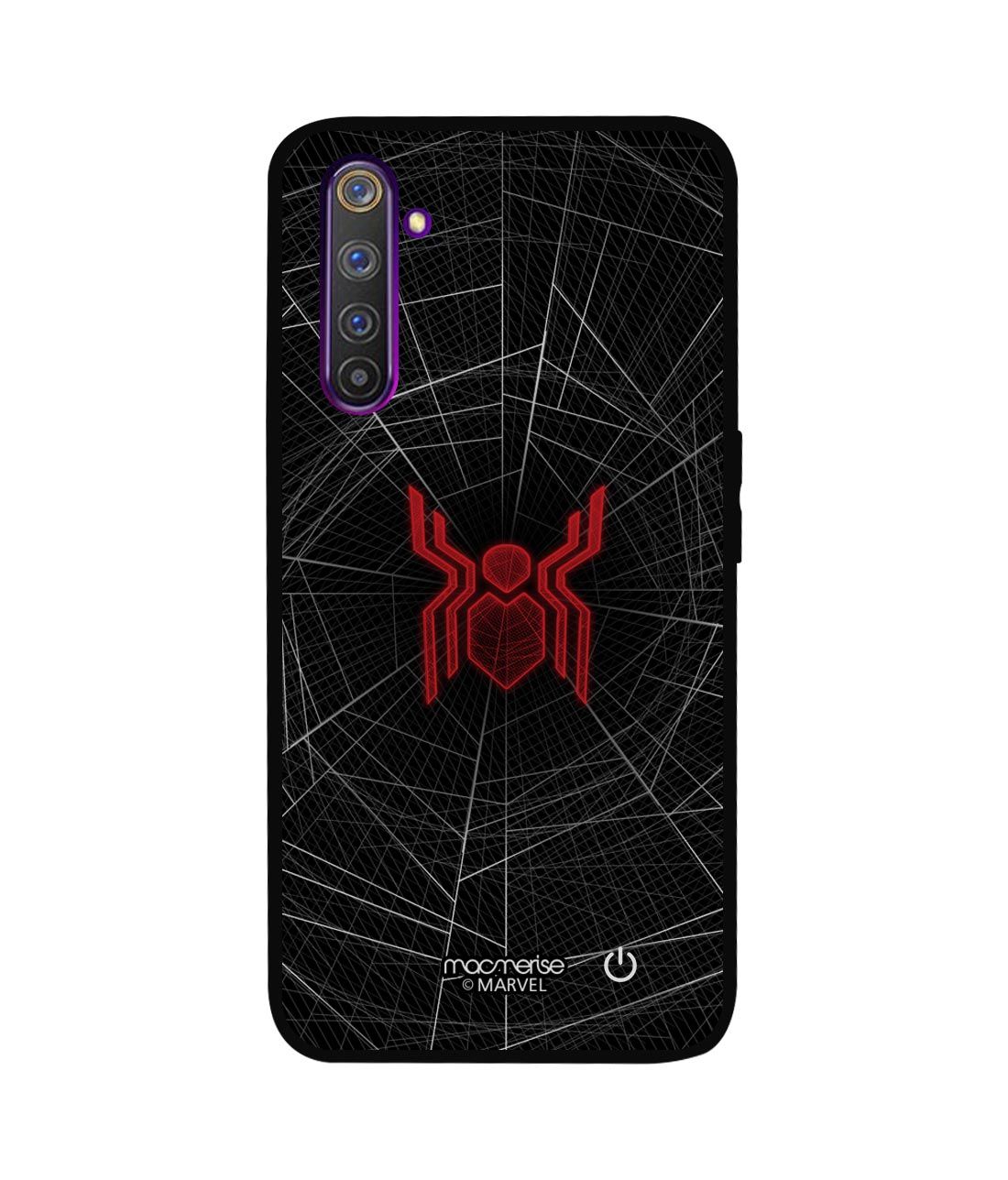 Spider Webbed - Lumous LED Phone Case for Realme 6 Pro