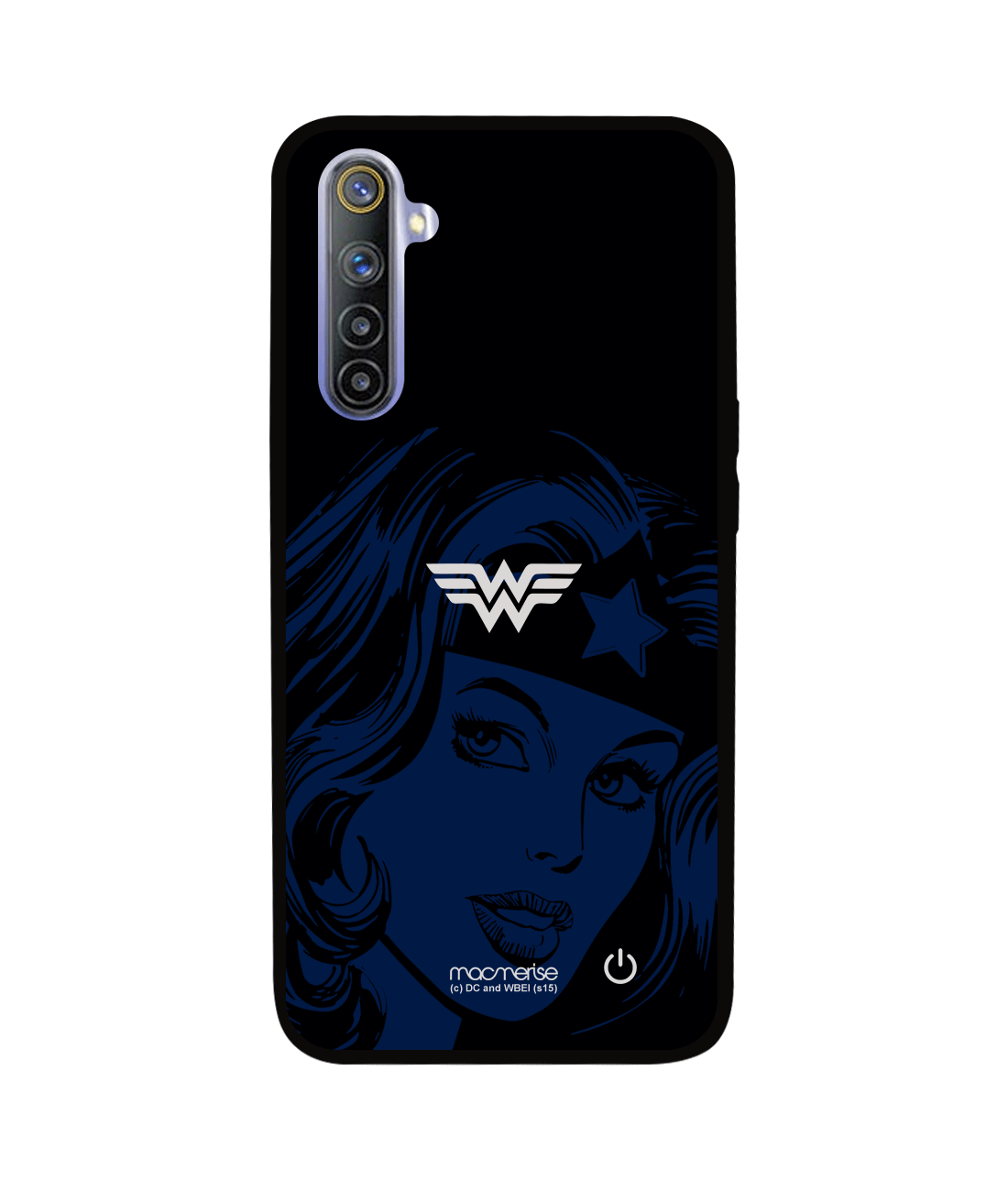 Silhouette Wonder Woman - Lumous LED Phone Case for Realme 6