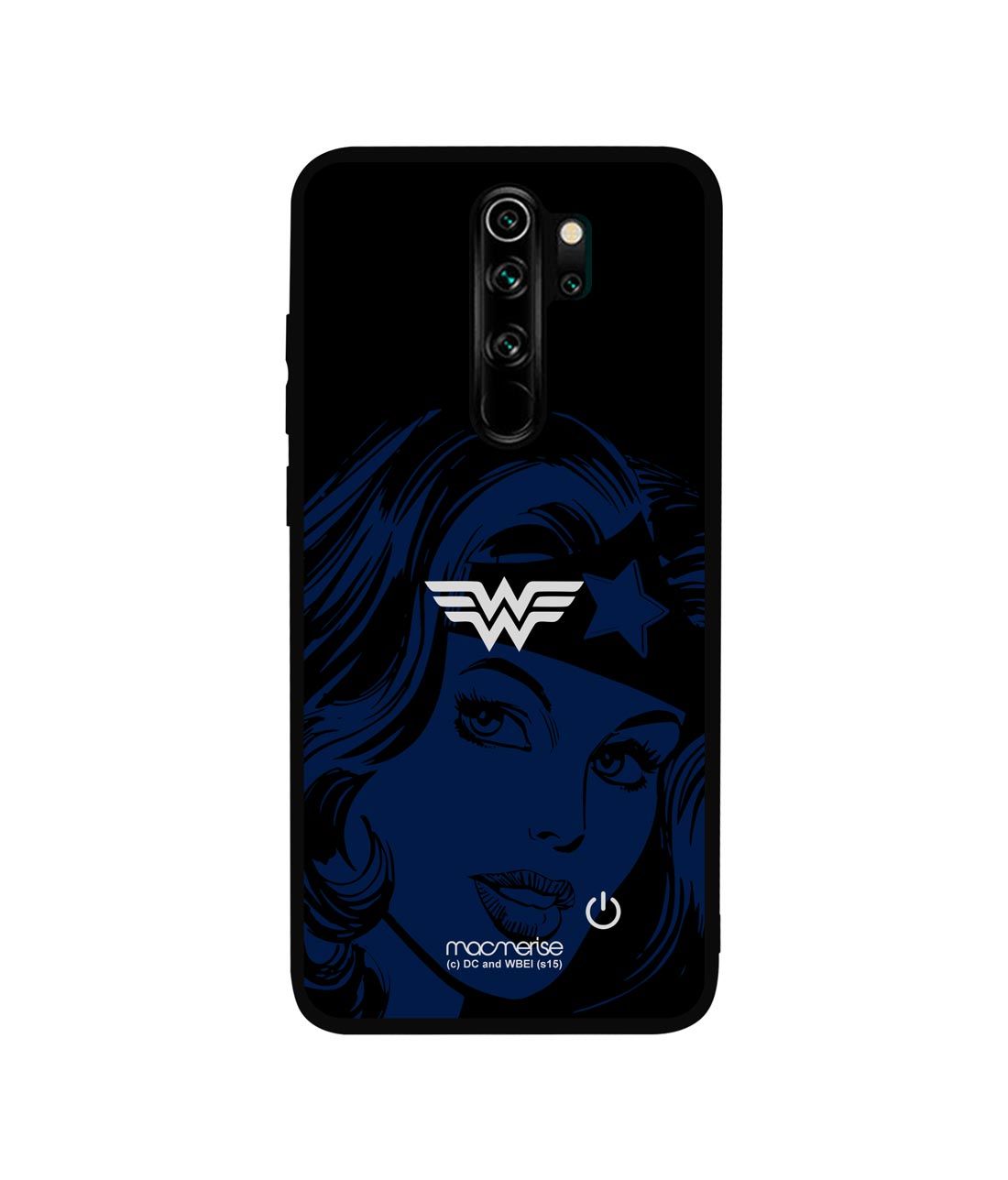 Silhouette Wonder Woman - Lumous LED Phone Case for Xiaomi Redmi Note 8 Pro
