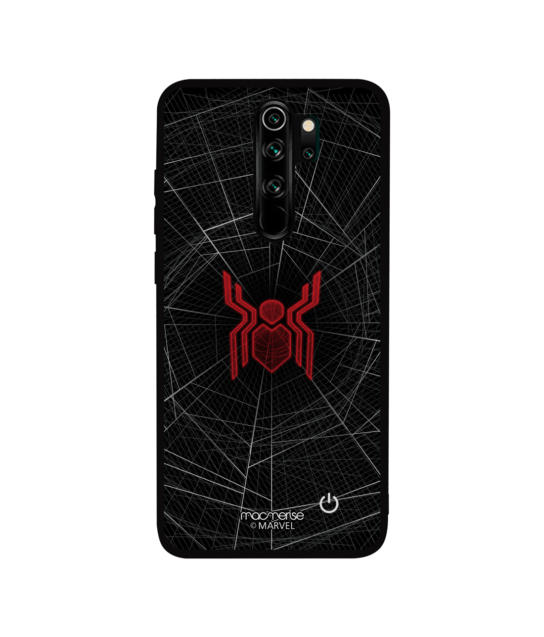 Spider Webbed - Lumous LED Phone Case for Xiaomi Redmi Note 8 Pro