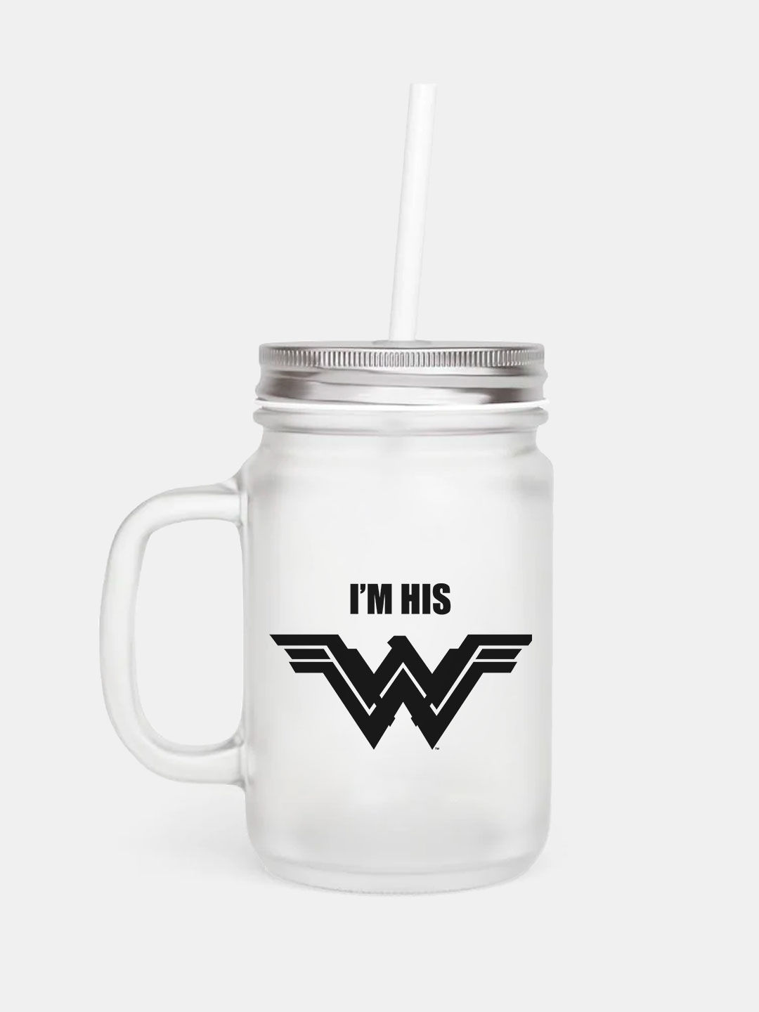 Valentine Wonder Women - Mason Jar