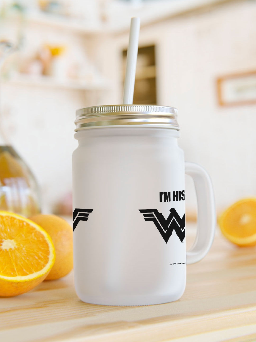 Valentine Wonder Women - Mason Jar