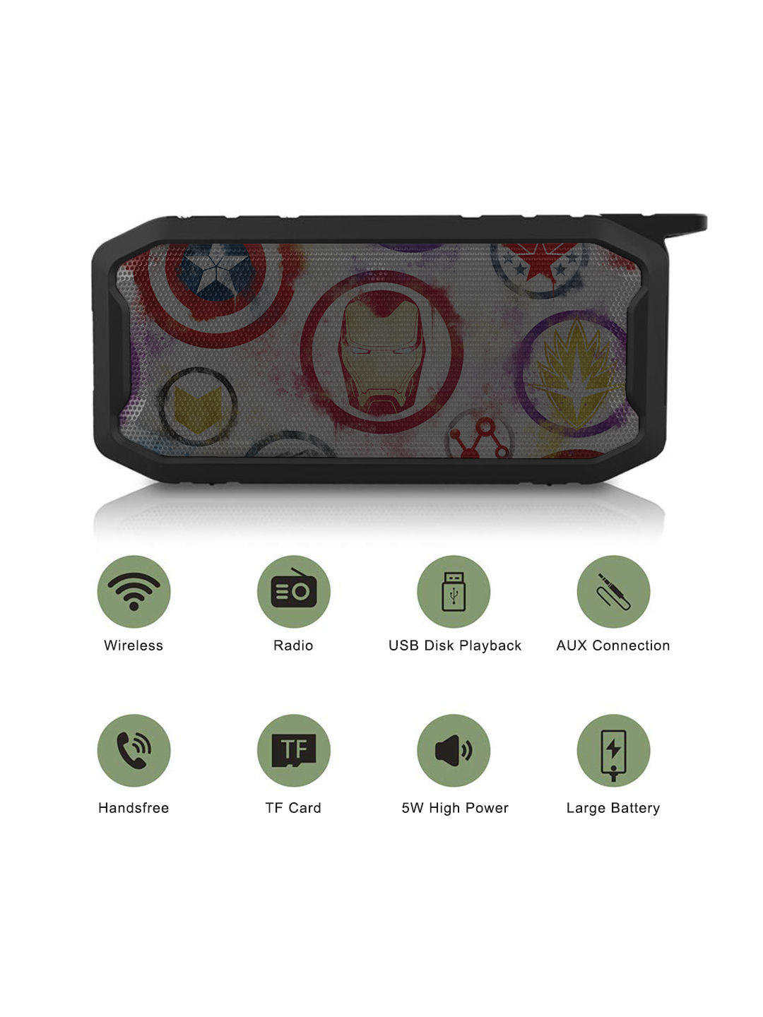 Avengers Icons Graffiti - Macmerise Melody Bluetooth Speaker