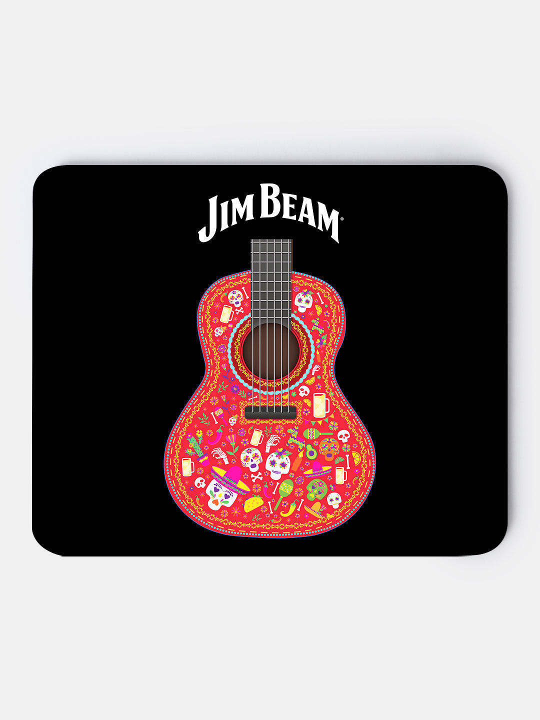 Jim Beam Black Guitar - Macmerise Mouse Pad