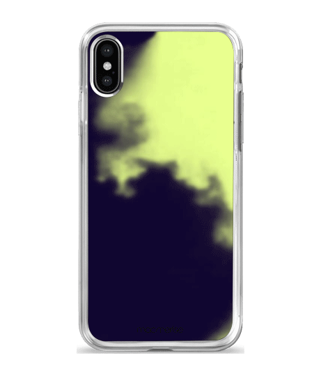 Neon Sand Blue - Neon Sand Phone Case for iPhone X