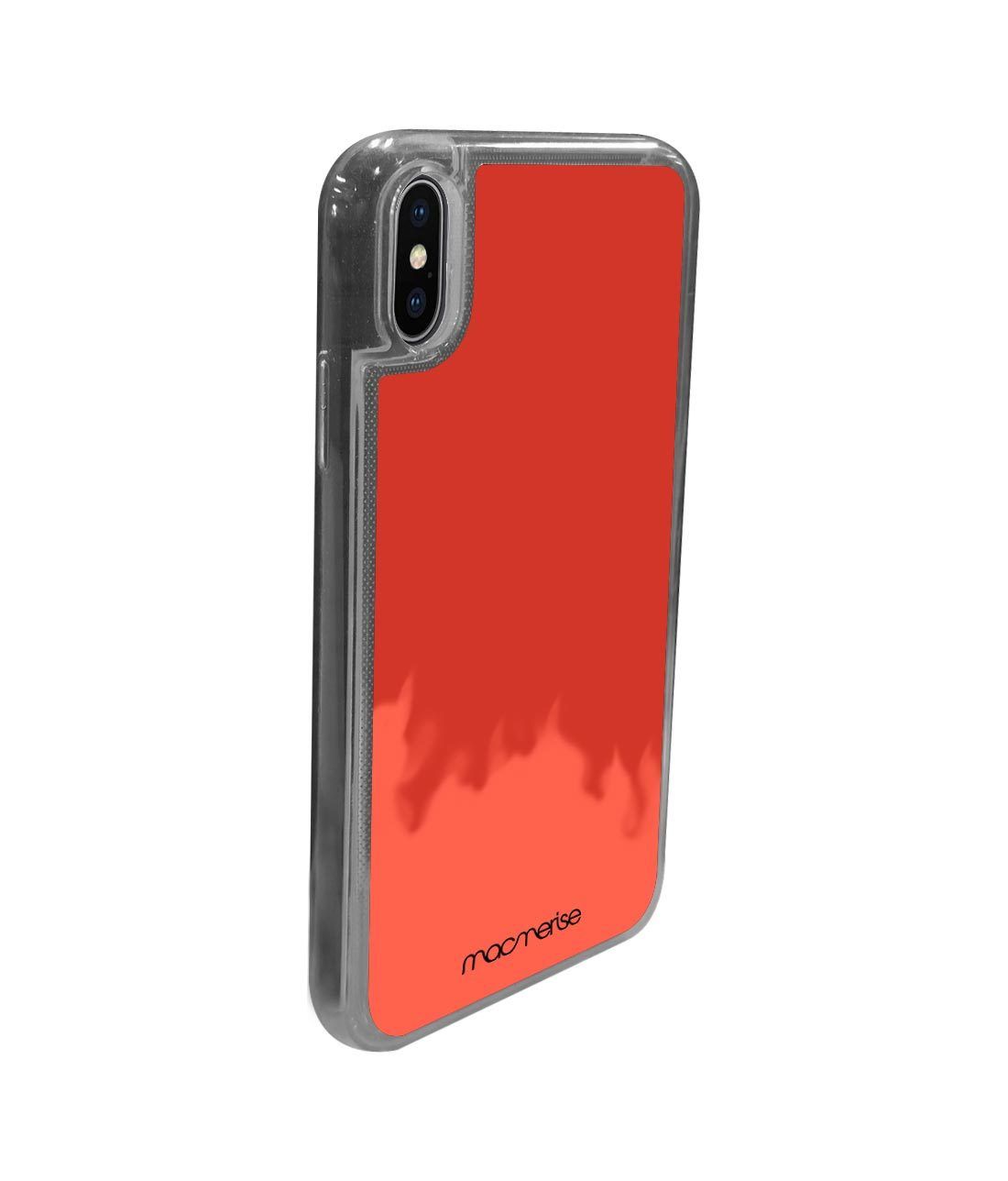 Neon Sand Red - Neon Sand Phone Case for iPhone X
