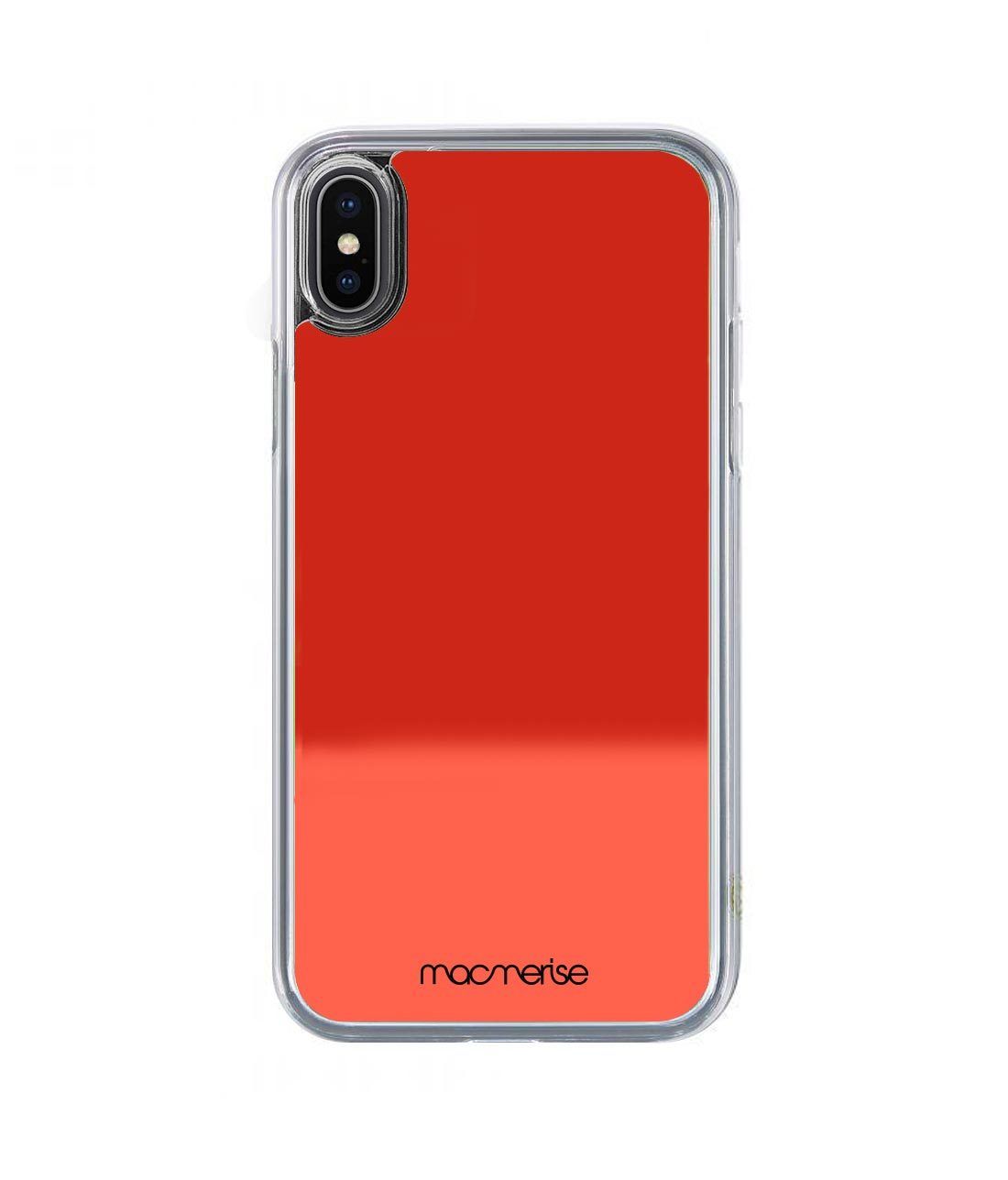 Neon Sand Red - Neon Sand Phone Case for iPhone XS