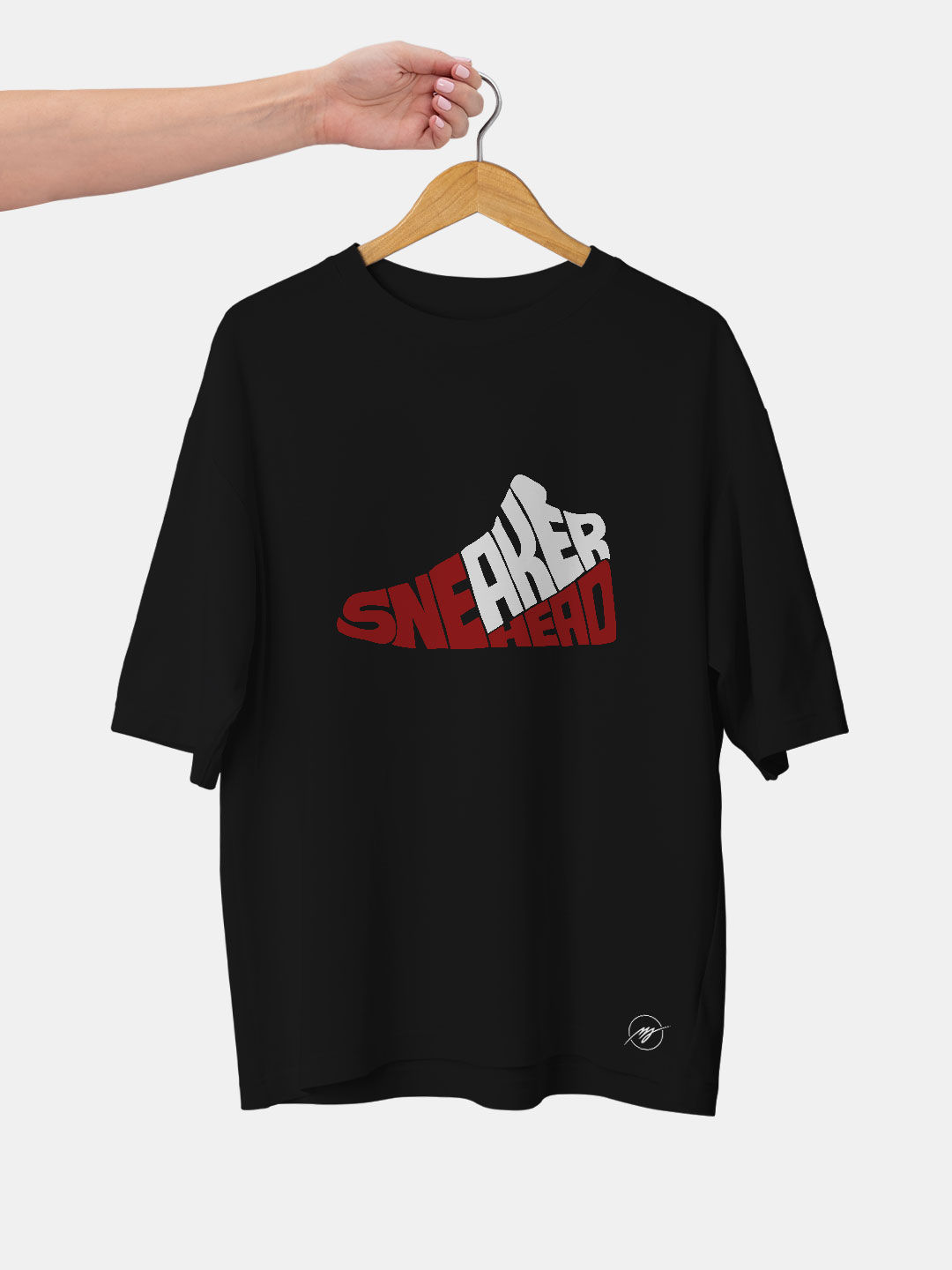 Sneakerhead Chicago - Womens Oversized T-Shirt Size : S Color - Black